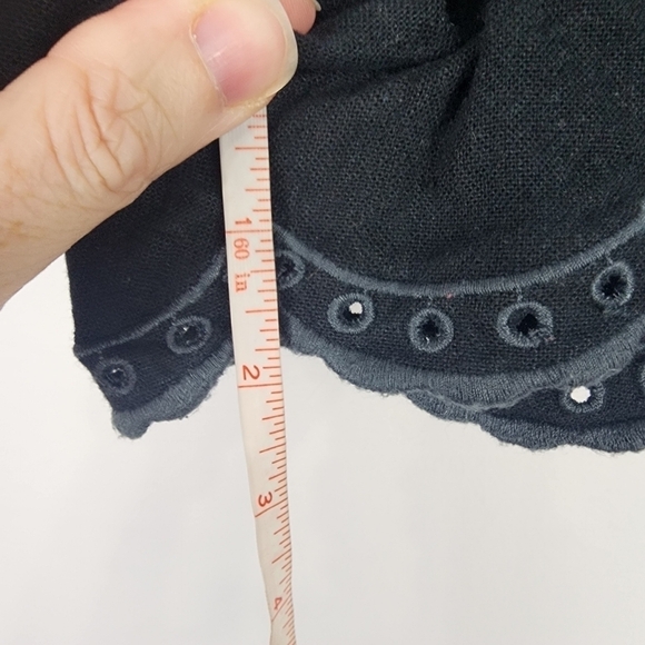 Free People Life's Too Short Embroidered Eyelet Shorts SIZE 6 - Picture 6 of 7